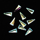 Cabochon in vetro trasparente triangolare MRMJ-T009-122-1