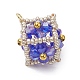 Подвески-кубики из бисера PALLOY-MZ00440-03-3