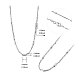 SHEGRACE 925 Sterling Silver Chain Necklaces for Women JN707A-2
