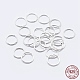 925 anillos redondos de plata esterlina STER-F036-03S-1x8-1