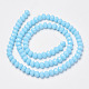 Opaque Solid Color Glass Beads Strands EGLA-A034-P2mm-D08-2