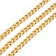 Vacuum Plating 304 Stainless Steel Cuban Link Chains CHS-K016-02B-G-1