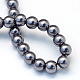 Backen gemalt pearlized Glasperlen runden Perle Stränge HY-Q330-8mm-73-4