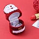 Father Christmas Shape Velvet Jewelry Boxes VBOX-L002-H01-5