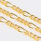 Iron Handmade Chains Figaro Chains Mother-Son Chains CHSM001Y-G-1