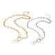 Collares con colgante de perlas de imitación de acrílico NJEW-L458-081-1