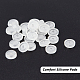 Sunnyclue 100 pz cuscinetti in silicone comfort per clip a vite su orecchini FIND-SC0003-18-4