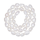 Chgcraft 2 hebras perlas de perlas de agua dulce cultivadas naturales perlas de perlas de color de concha para la fabricación de joyas PEAR-CA0001-01-1