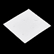 単語付き紙ディスプレイカード ステンレススチール  ピアスに使用  正方形  ホワイト  5.5x5.5x0.05cm CDIS-L009-10-3