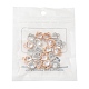 20 pièces 2 couleurs saint valentin thème coeur alliage micro breloques en zircone cubique claire ZIRC-FS0001-01-6