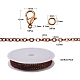 Kit de fabrication de bijoux de chaîne de câble en laiton diy 3m DIY-YW0005-75R-3