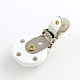 High-Heel Shoes Pattern Printed Wooden Baby Pacifier Holder Clip with Iron Clasp WOOD-R241-25-2