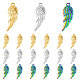 Dicosmetic 18 Uds. Colgantes de alas de ángel de 3 colores STAS-DC0012-69-1