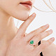 Shegrace ajustable 925 anillos de dedo de plata esterlina JR814A-4