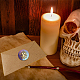 Mayjoydiy costola fiore sigillo di cera timbro osso sigillo di cera timbro 30mm testa in ottone decorazione di halloween su inviti lumaca mail buste sigillanti lettere regalo AJEW-WH0184-1067-7