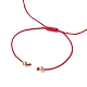 Ensemble de bracelets de cheville en perles tressées rondes AJEW-AN00551-5