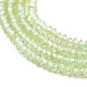 Natürlichen Peridot Perlen Stränge G-R475-020-3