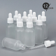 BENECREAT 12 Pack 30ml Frosted Glass Dropper Bottle with White Rubber Cap Empty Refillable Glass Bottle with Eye Dropper with 4PCS Hoppers for Essential Oils Aromatherapy Blends DIY-BC0011-57A-2
