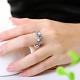 Laiton gracieux colorés TCHEQUE anneaux strass doigt pour les femmes RJEW-BB02271-7B-5