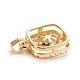 Brass Finger Ring & Pendants & Stud Earrings Findings KK-K243-02G-7