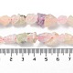Brins de perles de pierres précieuses mélangées naturelles brutes G-B065-C09-5