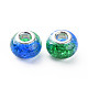 Crackle Two Tone Resin European Beads RPDL-T003-06F-2