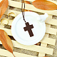 SUNNYCLUE 200PcsWooden Small Cross Charms Pendants Natural Wood Cross Pendants with Hole for Party Favors Necklace Jewelry Making DIY Craft Handmade Accessoriese WOOD-SC0001-36C-5