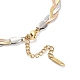 Ionenplattierung (IP) 304 Fischgrätenketten-Halskette aus Edelstahl für Damen NJEW-F318-01M-3