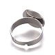 Componentes de anillos de dedo de 304 acero inoxidable ajustables STAS-M274-028P-2