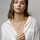 Shegrace rhodié 925 pendentif en argent sterling colliers JN767A-4