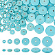 Nbeads 180Pcs 6 Styles Synthetic Turquoise Beads G-NB0004-81-1