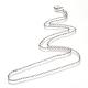 Iron Rolo Chains Necklace Making MAK-R017-45cm-P-2