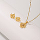 Шикарный медный комплект ювелирных украшений Lucky Clover для женщин LD5406-1