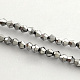 Chapelets de perles en verre électroplaqué EGLA-R094-4mm-M1-3