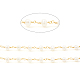 3.28 Fuß handgefertigte Perlenkette aus Messing X-CHC-I031-05B-1