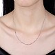 925 Sterling Silver Chain Necklaces NJEW-BB30123-20-5