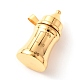 チタン鋼のペンダント  目盛り付き  哺乳瓶  ゴールドカラー  35x18mm  穴：4x8mm FIND-A004-06G-2