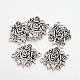 Tibetan Style Alloy Flower Links connectors TIBE-Q037-003-RS-1