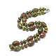 Colliers de perles en unakite naturelle NJEW-S391-01-1