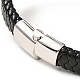 304 Stainless Steel Lion Beaded Bracelet BJEW-E009-07AS-3