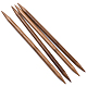 Agujas de tejer de bambú de doble punta (dpns) TOOL-R047-10mm-03-1