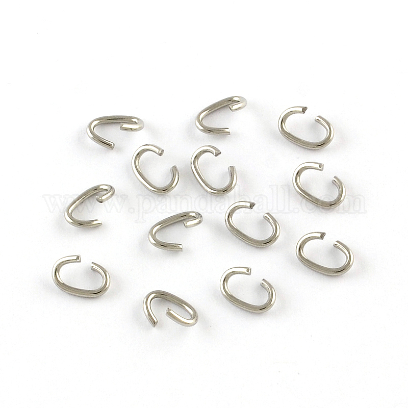 Wholesale Oval 304 Stainless Steel Open Jump Rings - Pandahall.com