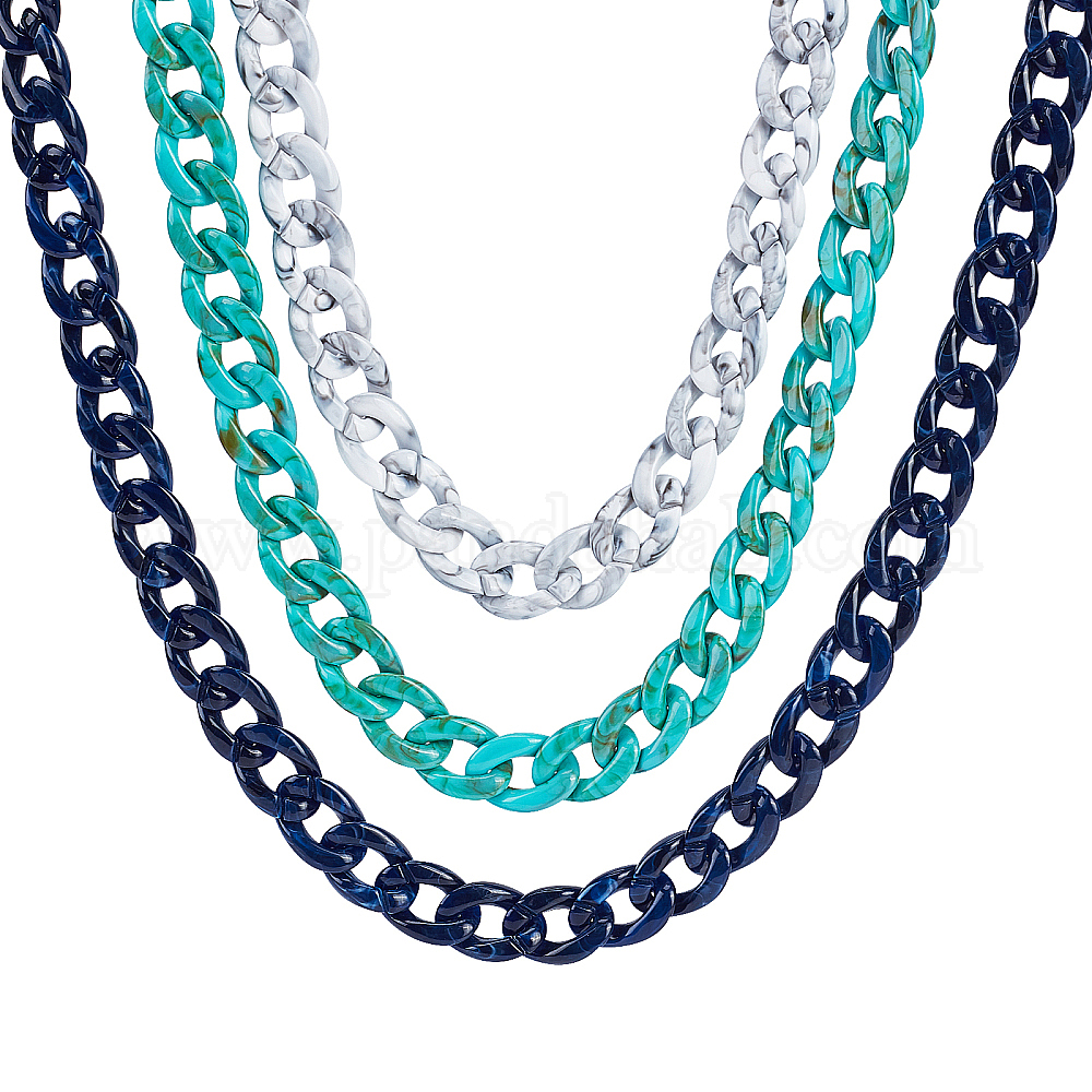 Shop CHGCRAFT 3Strands Acrylic Cable Chains Purse Strap Handbag Link