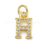 Буквица из латуни с подвесками из кубического циркония KK-Q814-26H-G
