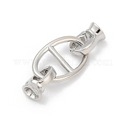 Овальные латунные раскладывающиеся застежки KK-U062-43P