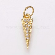 Латунные микро проложить кубического циркония подвески KK-P134-16G