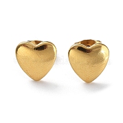 Ion Plating(IP) 304 Stainless Steel Heart Ear Studs for Women EJEW-P234-19G