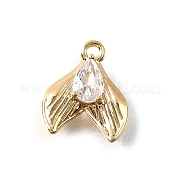 Латунные подвески из прозрачного кубического циркония KK-C096-14D-G
