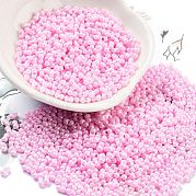 Непрозрачные цветные стеклянные бусины SEED-A033-06L