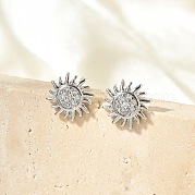 Серьги-гвоздики из циркония EJEW-R016-26P-08